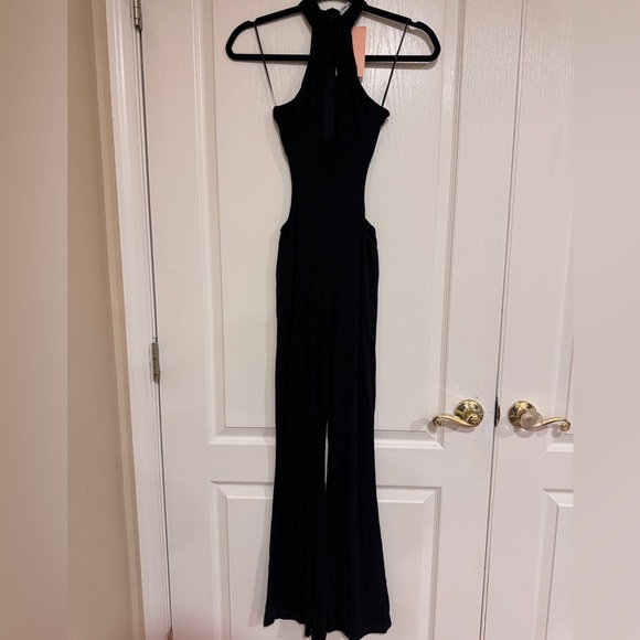 Thats So Fetch Pants - NWT THATSSOFETCH black halter cutout jumpsuit​​